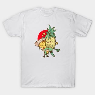 Funny Pineapple Pizza Forbidden Love Hawaiian T-Shirt